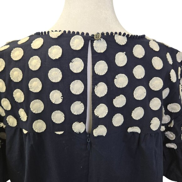 J. Crew Polka Dot Trim Shift Dress Size 8 - Picture 5 of 8